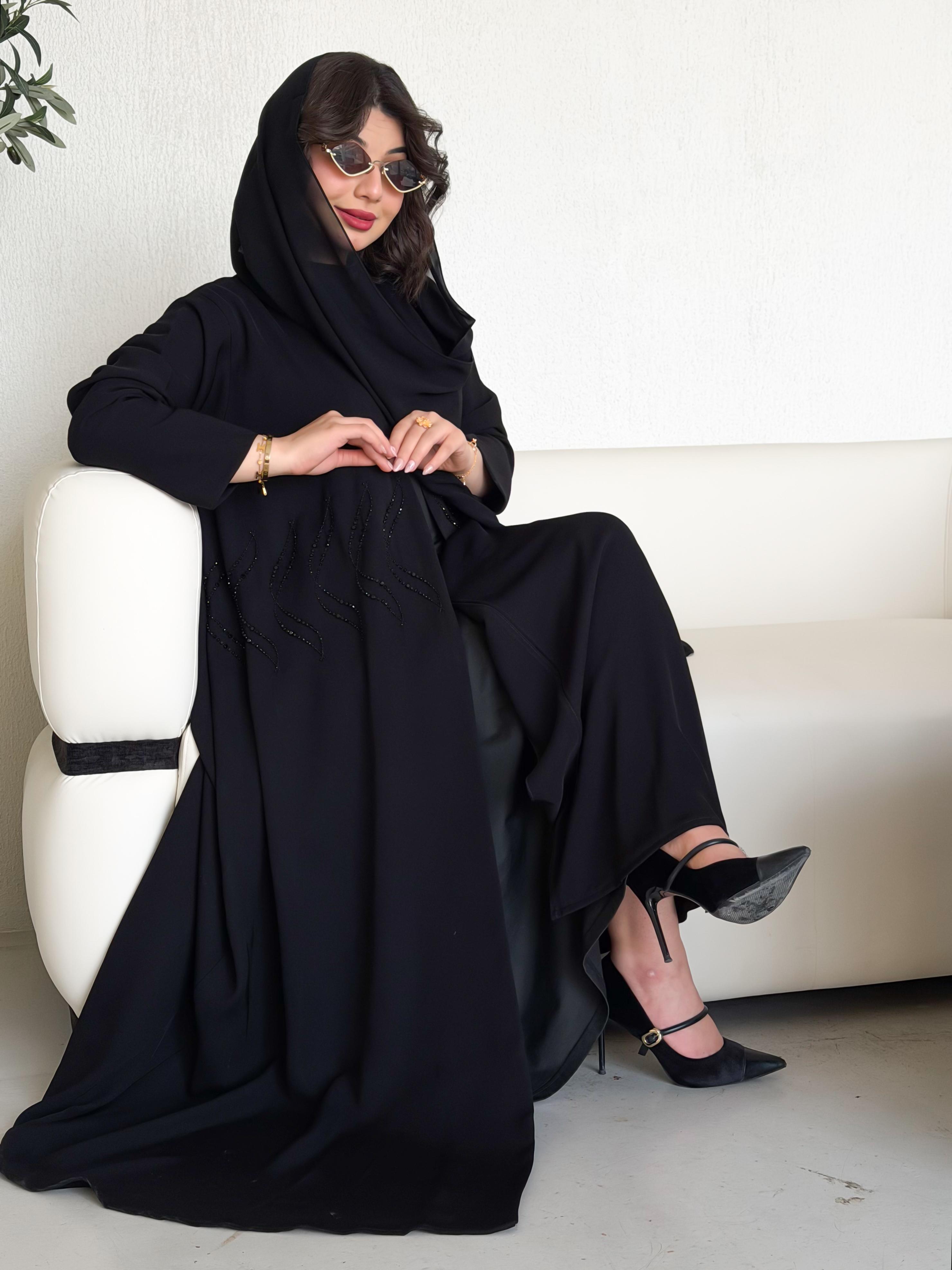 Royal blue abaya